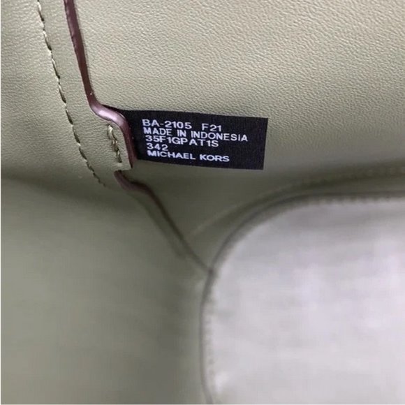 Michael Kors Portia Small Bucket Tote in Army Green color - Picture 10 of 13